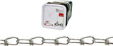 Campbell 075-4126 Loop Chain, #1, 450 ft L, 155 lb Working Load, Low Carbon Steel, Zinc-Plated