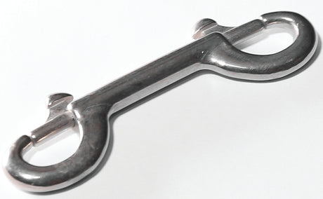 Baron 163Z Double Pattern Chain Snap, 70 lb Working Load, Metal, Nickel-Plated