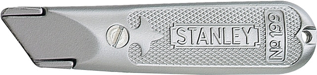 STANLEY Classic 199 10-209 Utility Knife, 3 in W Blade, HCS Blade, Straight Handle, Gray Handle