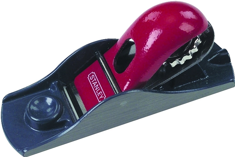STANLEY 12-247 Adjustable Block Plane, 6-5/8 in L x 2 in W Dimensions, 1-5/8 in W Blade, Iron Body, Gray