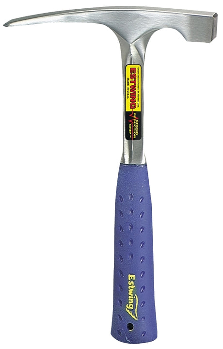 Estwing E3-20BLC Bricklayer/Mason's Hammer, 20 oz Head, Smooth Face Head, Steel Head, 11-1/4 in OAL