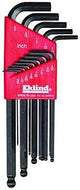 Eklind 13213 Hex Key Set, Includes: 0.05 to 3/8 in Keys, 13-Piece, Steel, Black