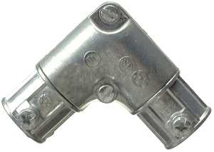 Halex 14607 EMT Inside Corner Pull Elbow, 90 deg Angle, 3/4 in, Zinc, Each