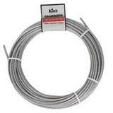 Koch A40124 Aircraft Cable, 1/8 in Dia, 50 ft L, 340 lb Working Load, Steel, Galvanized
