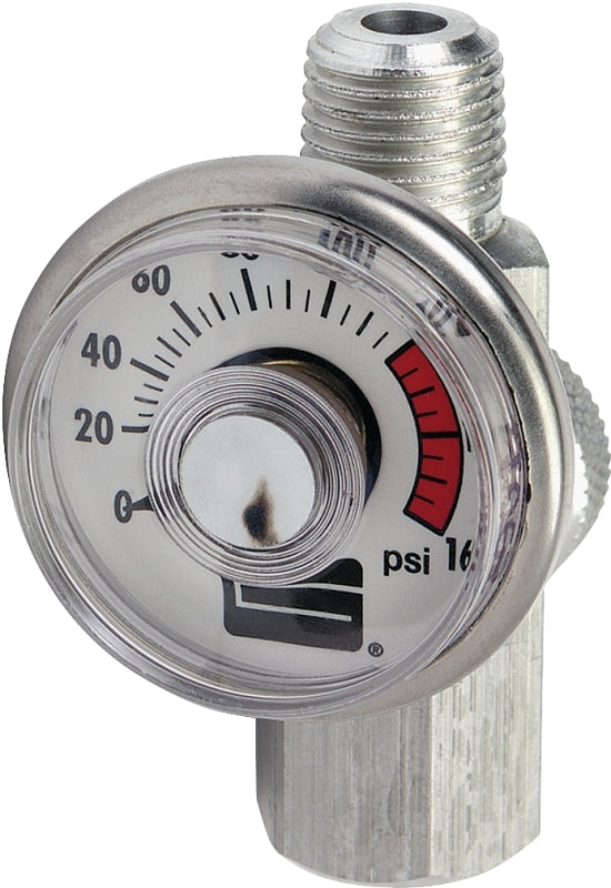 Tru-Flate 41-135 Air Regulator with Gauge, Steel