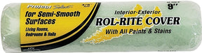 Linzer RR 938 Roller Cover, 3/8 in Thick Nap, 9 in L, Fabric Cover, Green