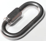 Baron 7350ST-1/4 Quick Link, 1/4 in Trade, 660 lb Working Load, 316 Stainless Steel, Polished