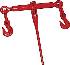 Ancra 45943-22 Load Binder, 1/4 to 5/16 in Chain/Rope, 2600 lb Working Load, Steel, Red, E-Coat Paint