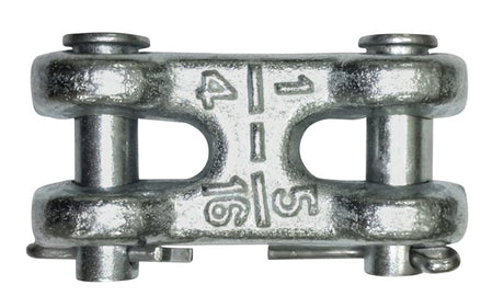 Baron 82180/196 Clevis Link, 1/4 x 5/16 in Trade, 4700 lb Working Load, Steel, Zinc