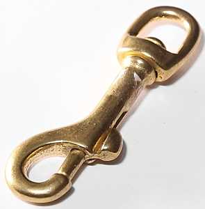 Baron 5025B-3/8 Bolt Snap, 1/4 in Snap Opening, 3 in L Dimensions, 80 lb Working Load, Bronze, Polished
