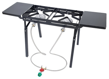 Bayou Classic DB375 Patio Stove, 2-Burner, Propane, Steel