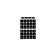 Blue Sea 4217 Waterproof Square Format Label Kit, 120 Label DC Set