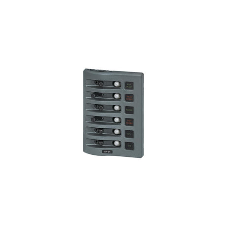 Weatherdeck Breaker Panel 12VAC 6 Pos Gray