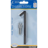 HILLMAN Distinctions 5 in. Black Steel Screw-On Number 1 1 pc, Pack of 3