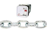 Campbell 0143436 Proof Coil Chain, 1/4 in, 100 ft L, 30 Grade, Steel, Galvanized