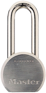 Master Lock 930DLHPF Padlock, Keyed Different Key, 7/16 in Dia Shackle, 2 in H Shackle, Boron Steel Shackle