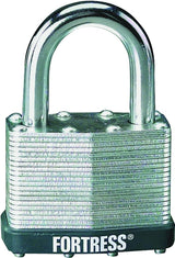 Master Lock 1805T Padlock, Keyed Alike Key, 5/16 in Dia Shackle, 1-1/4 in H Shackle, Steel Shackle, Steel Body
