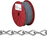 Campbell AW080-1227N Jack Chain, #12, 200 ft L, Steel, Zinc-Plated, 29 lb Working Load