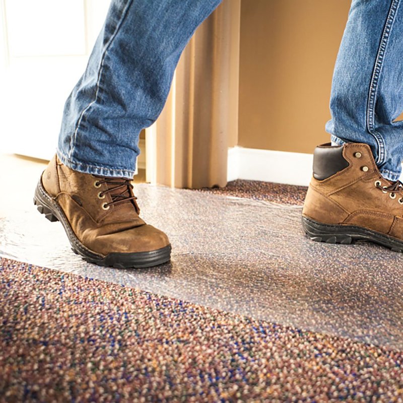 Surface Shields CS36500 Carpet Shield, 500 ft L, 36 in W, 2.5 mil Thick, Polyethylene, Clear