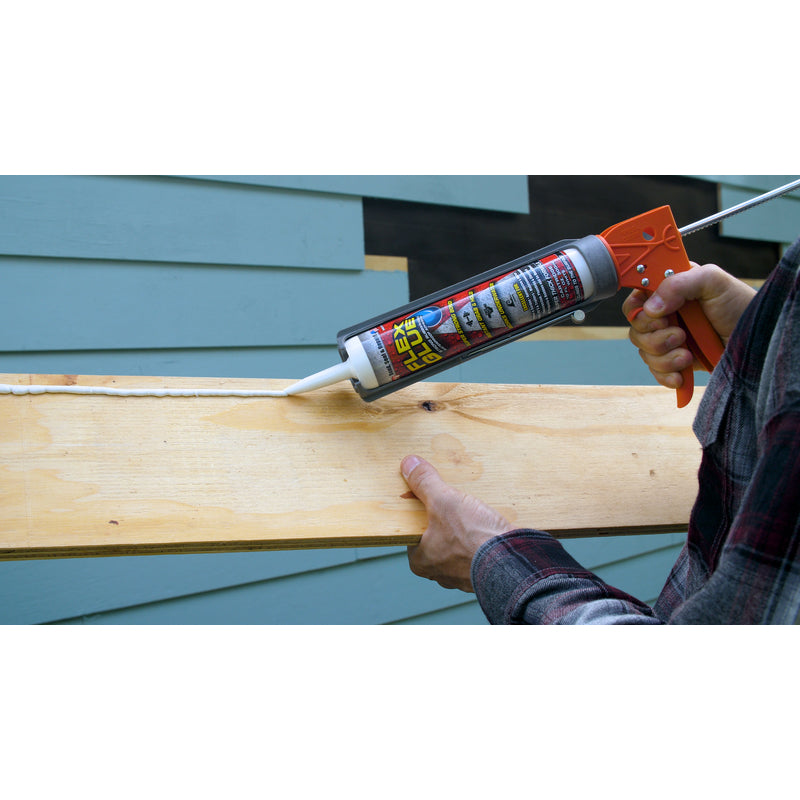 Flex Seal Family of Products Flex Glue White Rubberized Waterproof Adhesive 10 oz, Pack of 6