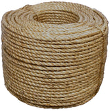 T.W. Evans Cordage 30-003 Rope, 3/8 in Dia, 600 ft L, 243 lb Working Load, Manila, Natural