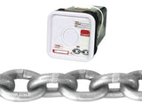 Campbell 0184516 High-Test Chain, 5/16 in, 60 ft L, 3900 lb Working Load, 43 Grade, Carbon Steel, Galvanized