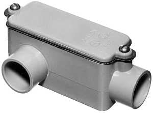 Carlon E985D-CTN Conduit Body, 1/2 in Hub, 4-5/16 in OAL, PVC
