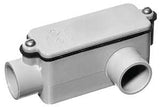 Carlon E984E-CTN Conduit Body, 3/4 in Hub, 6-9/32 in OAL, PVC, Gray