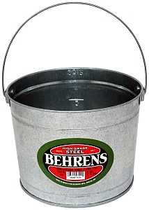 Behrens B35 Steel Paint Pail, 5 qt, 8 in H, Galvanized