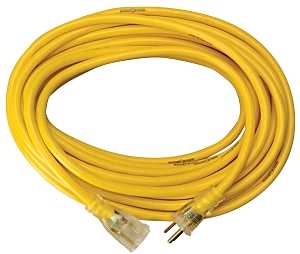 CCI 2885 Extension Cord, 12 AWG Cable, 100 ft L, 15 A, 125 V
