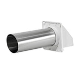 Lambro 222WS Exhaust Wall Hood Vent, 5-1/2 in W Hood, 5.69 in H Hood, 13 sq-in Net Free Ventilating Area, 3 in Duct