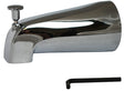 Plumb Pak PP825-38 Bathtub Spout, 3/4 in Connection, IPS, Zinc, Chrome-Plated