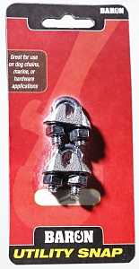 Baron C-260-1/8 Wire Rope Clip, Iron/Steel, Galvanized