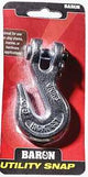Baron C-330-1/4 Clevis Grab Hook, 1/4 in, 2600 lb Working Load, Alloy Steel, Electro-Galvanized