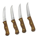 Chicago Cutlery Walnut Tradition Stainless Steel Steak Knife Set 4 pc