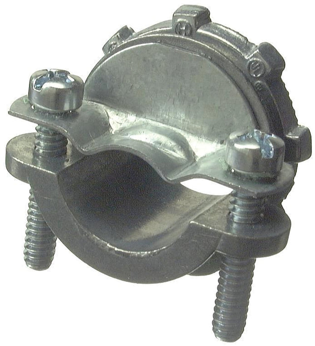 Halex 05120 Clamp Connector, 2 in, 2-61/64 in L, Zinc, 1/PK