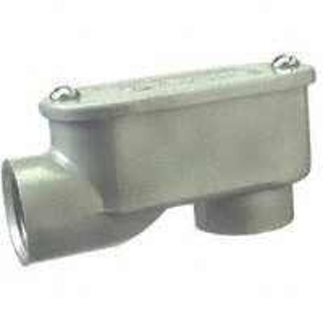 Halex 59512 Service Entrance Elbow, Threaded, Aluminum, 2.44 in H x 2.56 in W x 5.56 in D