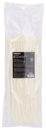 ProSource CV280-1003L Cable Tie, 11 inches, 50lb Tensile Strength, Self-Lock Locking, Nylon, Clear