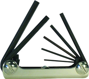Eklind 21171 Hex Key Set, 7-Piece, Alloy Steel, Black, Specifications: Classic Steel Handle