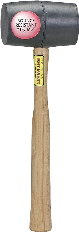 Estwing Deadhead DH-18 Mallet, 18 oz Head, Rubber Head, 15 in OAL