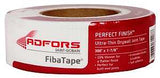 Adfors FibaTape Perfect Finish FDW8654-U Ultra-Thin Drywall Tape, 300 ft L, 1-7/8 in W, 0.14 mm Thick, White, Pack of 12