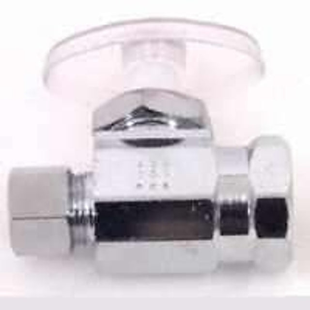 Plumb Pak PP20052LF Shut-Off Valve, 3/8 in Connection, FIP x Compression, Quarter-Turn Actuator, Brass Body