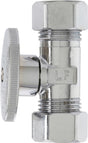 Plumb Pak PP2042PCLF Shut-Off Valve, 5/8 x 7/16 in Connection, Compression, Quarter-Turn Actuator, Brass Body