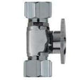 Plumb Pak PP65PCLF Shut-Off Valve, 5/8 x 7/16 in Connection, Compression, Quarter-Turn Actuator, Brass Body