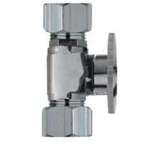 Plumb Pak PP65PCLF Shut-Off Valve, 5/8 x 7/16 in Connection, Compression, Quarter-Turn Actuator, Brass Body