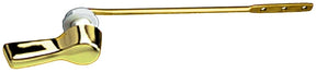 Plumb Pak PP835-63PB Toilet Flush Lever, Front Mounting, 8 in L Flush Arm, Metal, Polished Brass