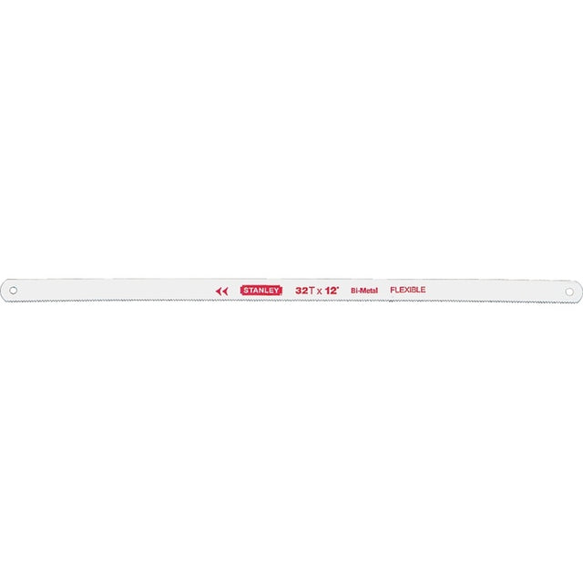 STANLEY 15-630 Hacksaw Blade, 1/2 in W, 12 in L, 32 TPI, Steel Cutting Edge