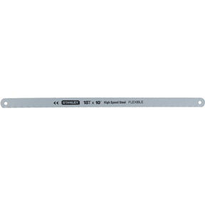 STANLEY 15-808A Hacksaw Blade, 10 in L, 18 TPI, Steel Cutting Edge