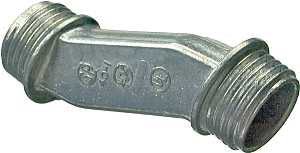 Halex 04020 Rigid Offset Nipple, 2 in, Zinc, Each