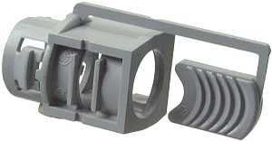 Halex 27515 Cable Connector, 1/2 in, Polypropylene, Gray, 5/BAG, Pack of 10